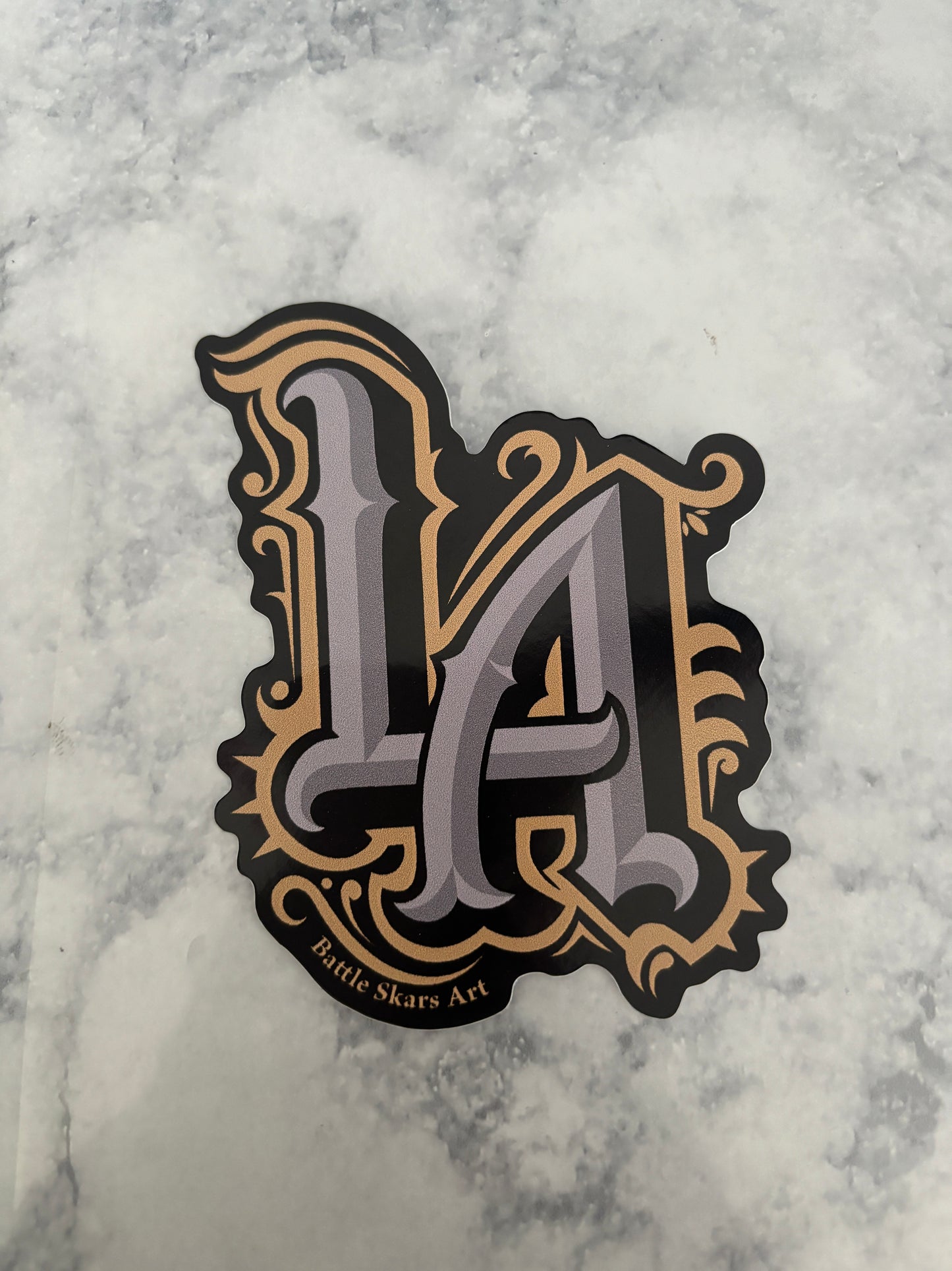 LA Black&Gold Sticker