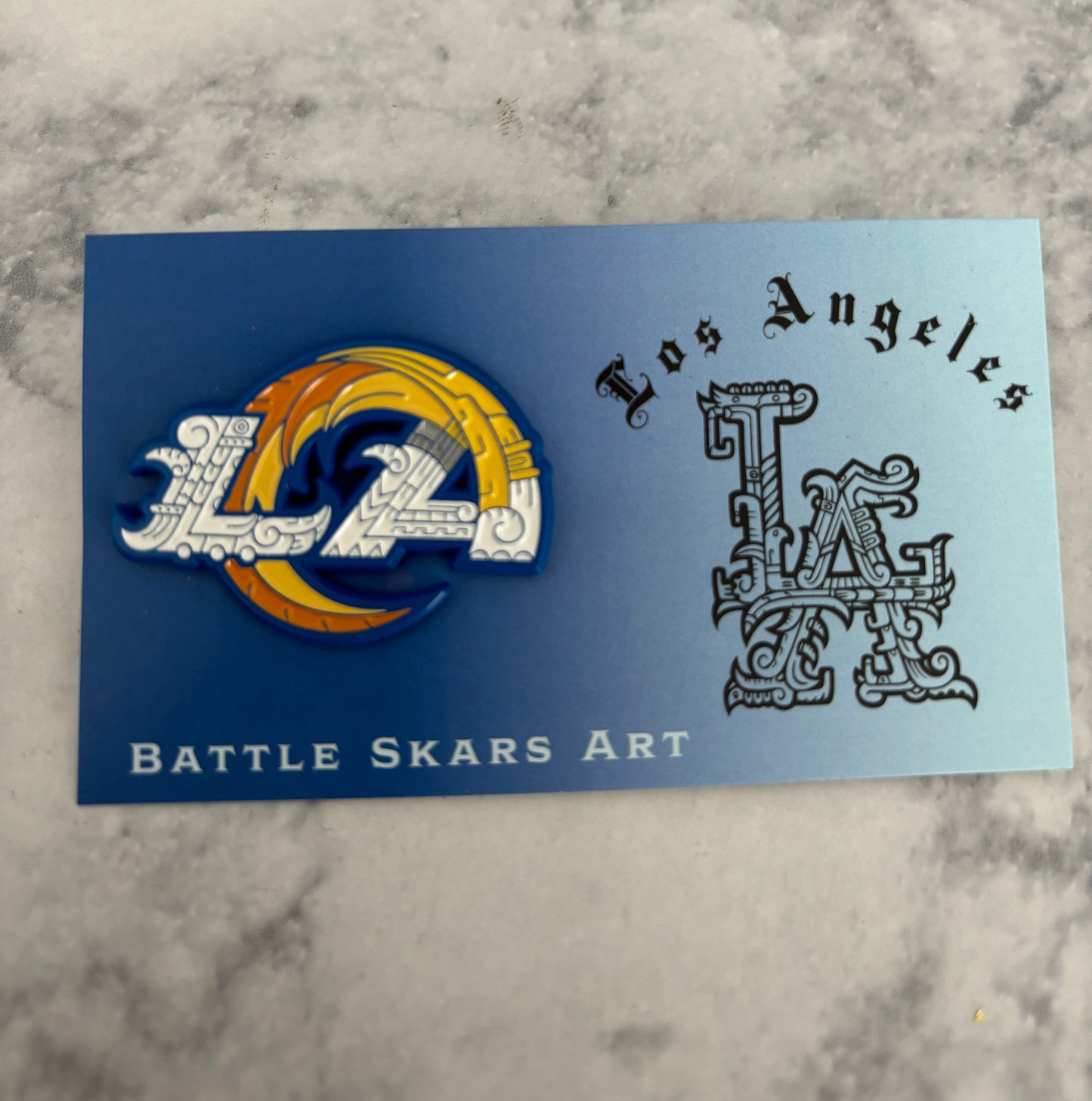 Rams Aztec Inspired Pin