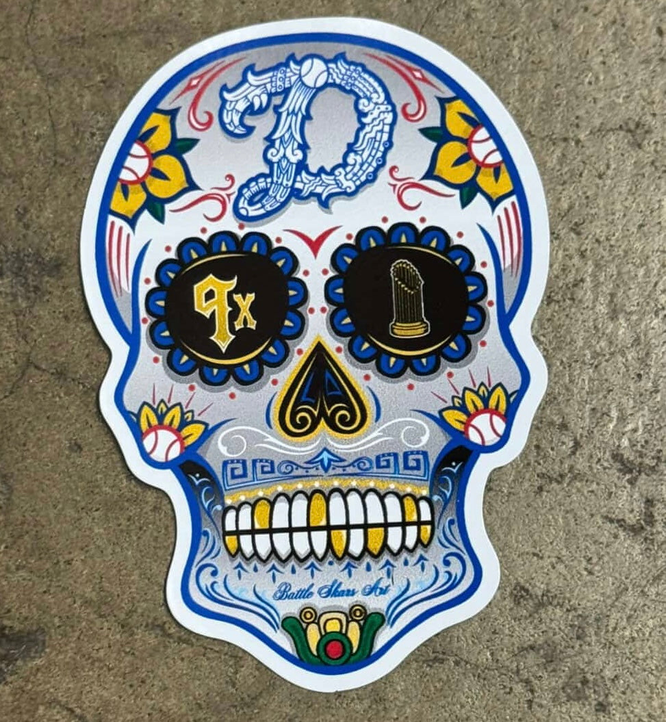 D Skull Sticker