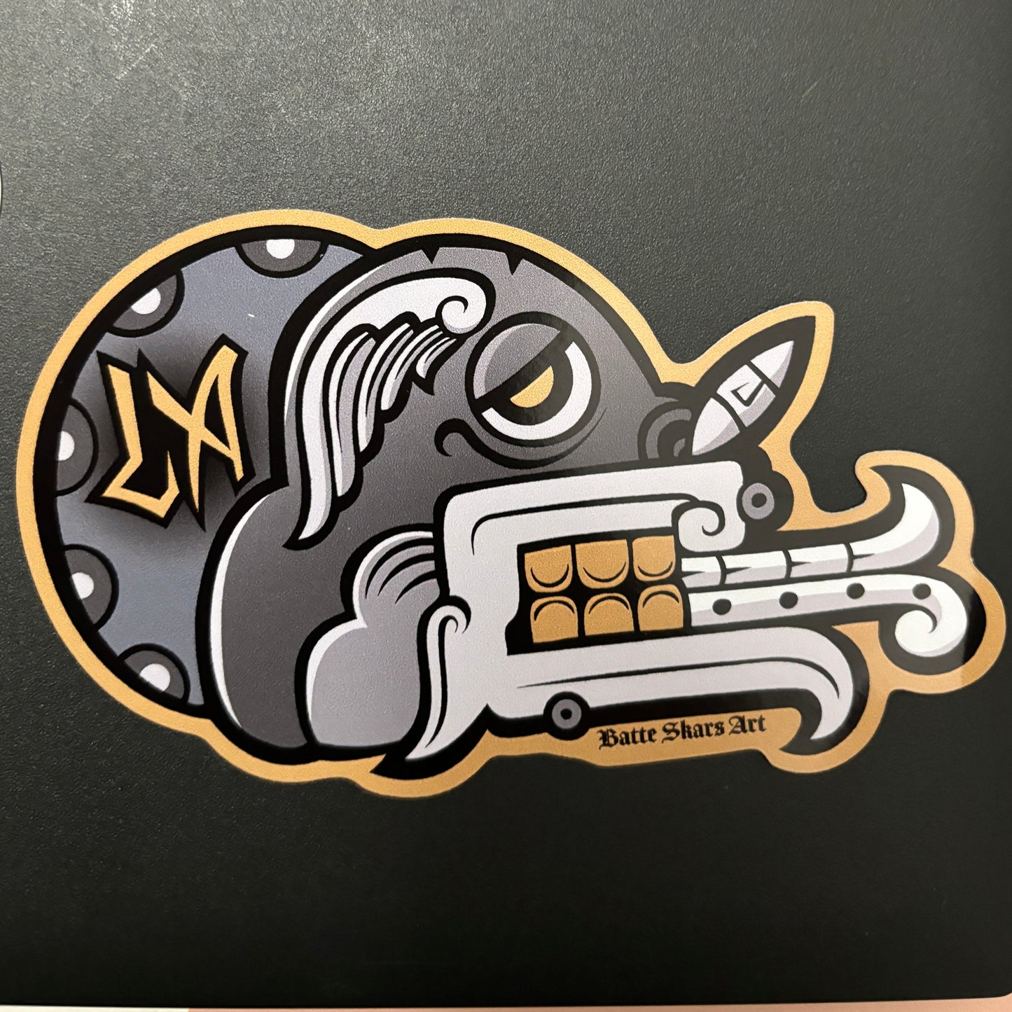 LA Skull Sticker