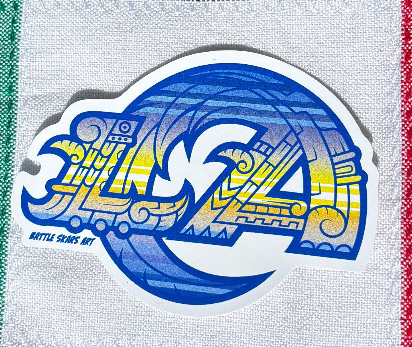Rams Serape Sticker