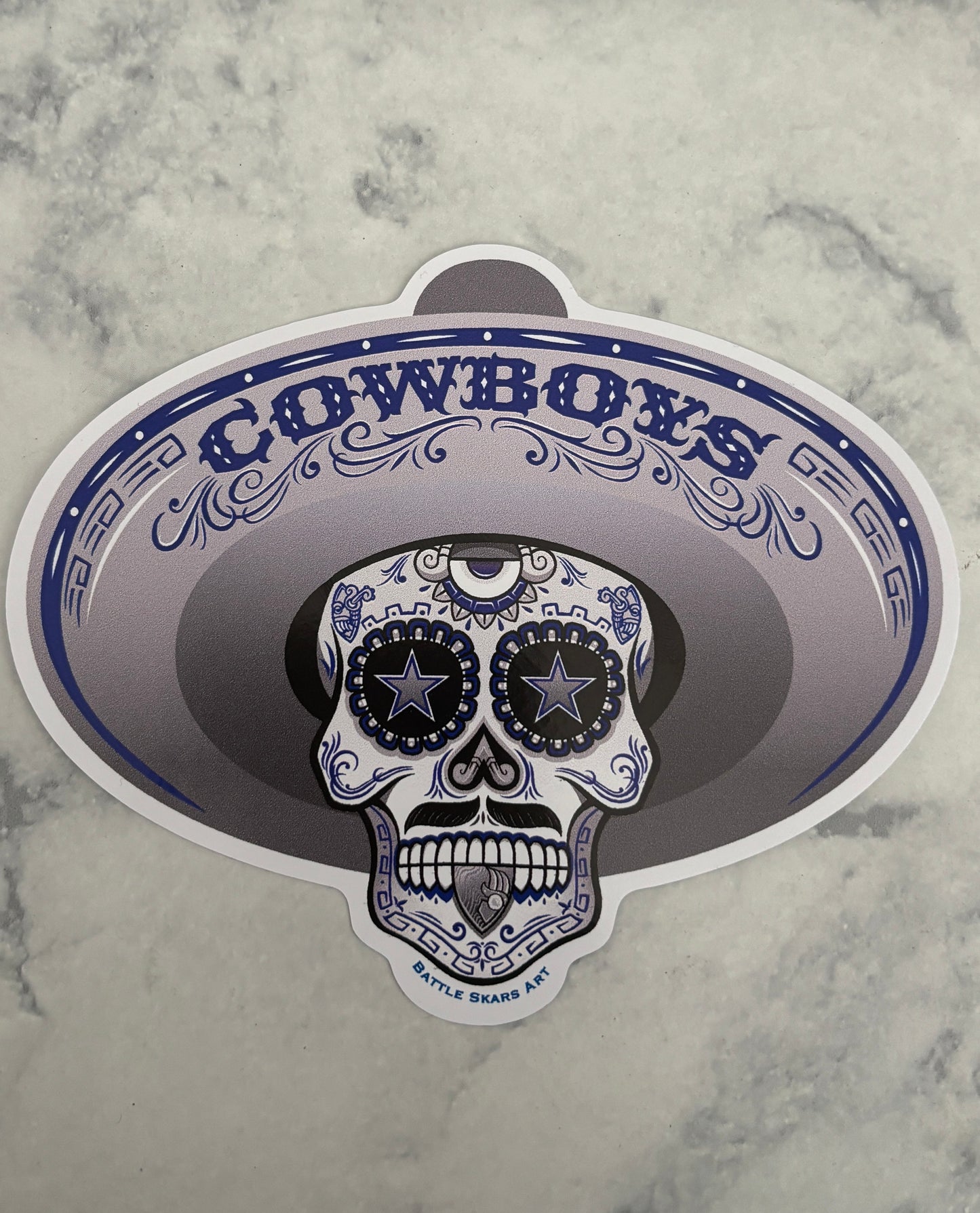 Día de los Cowboy Sticker