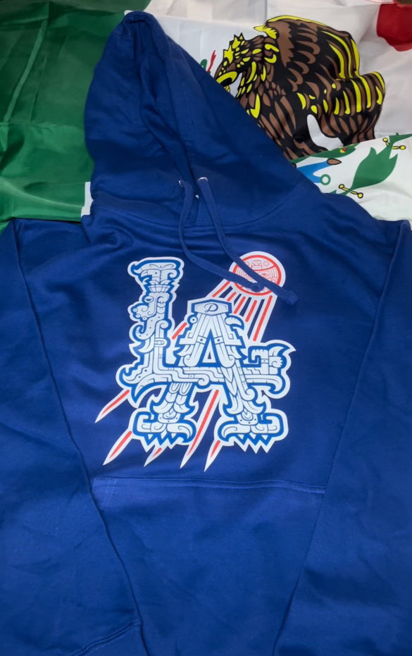 NEW Aztec LA Baseball Hoodie
