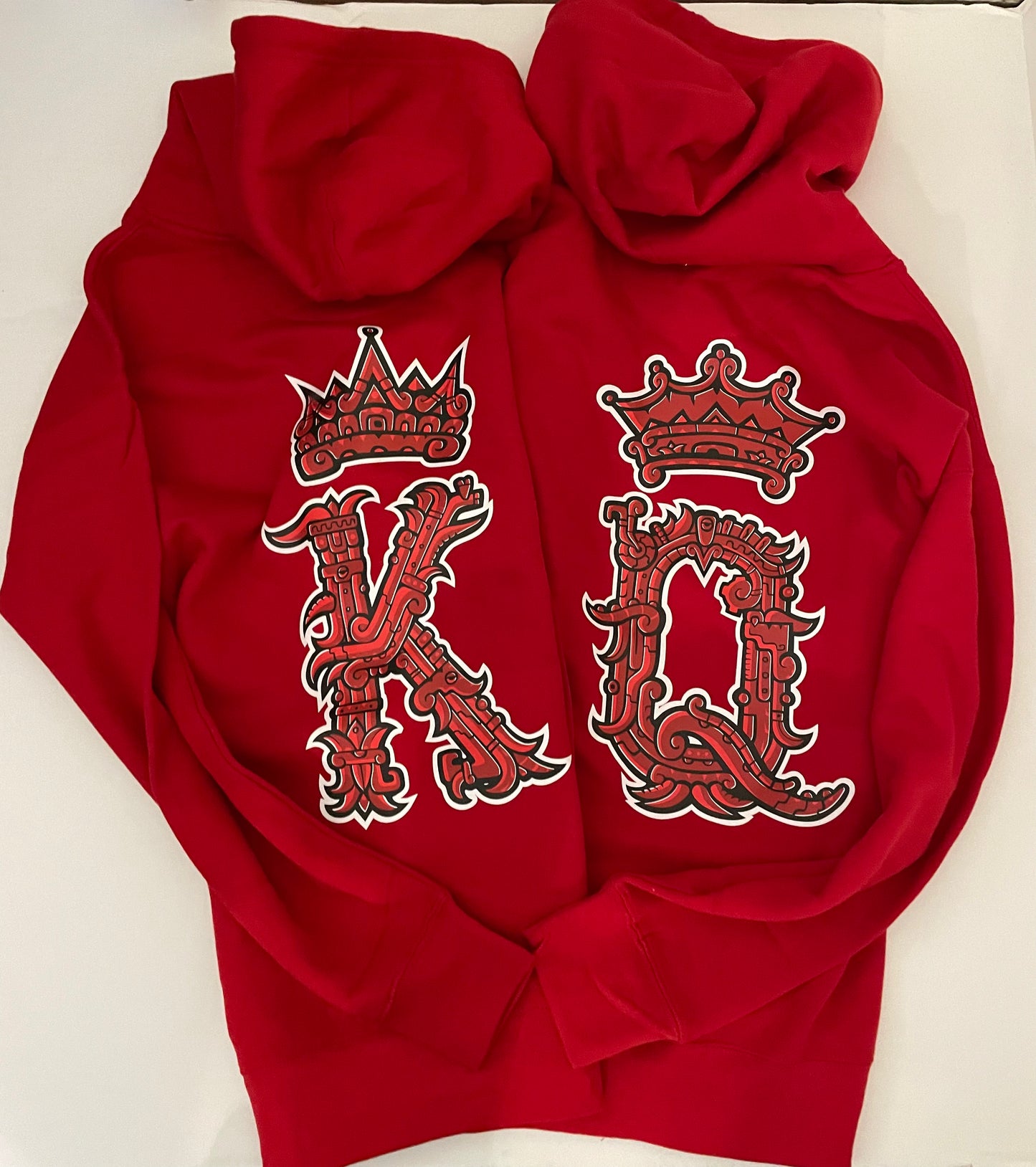 Sudadera con capucha Rey y Reina
