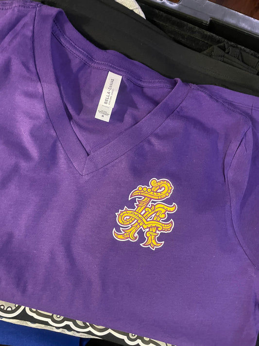Aztec Purple&Yellow LA Tshirt
