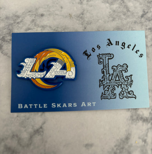 Rams Aztec Inspired Pin