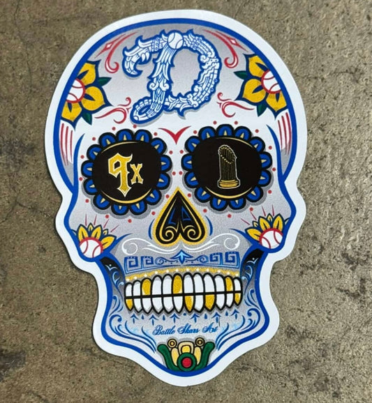 D Skull Sticker