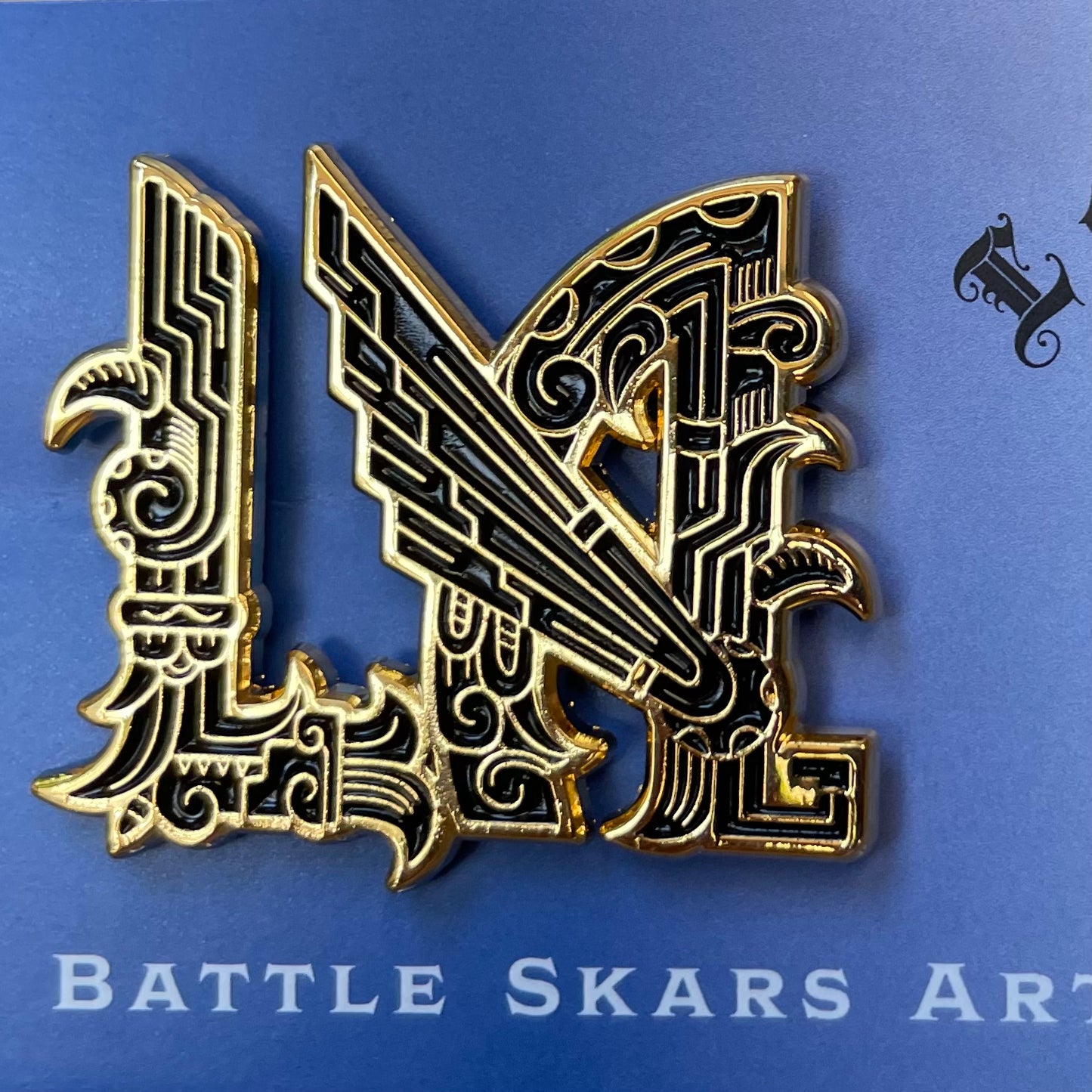 LAFC Gold Aztec Pin
