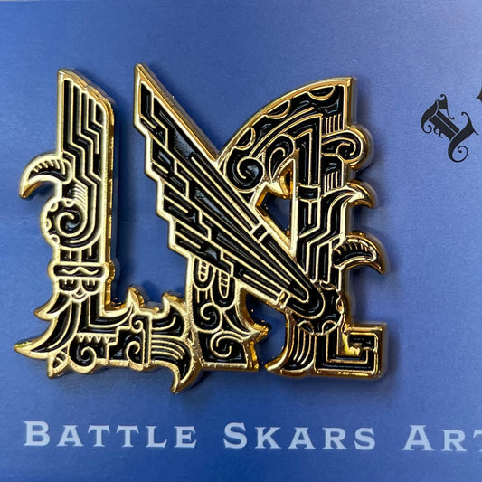 LAFC Gold Aztec Pin