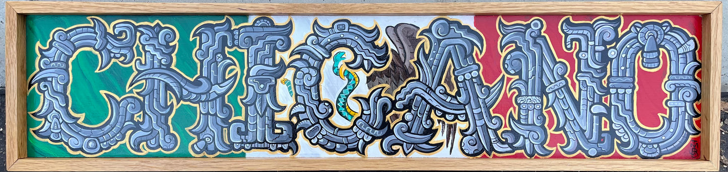 Aztec Chicano Art Painting