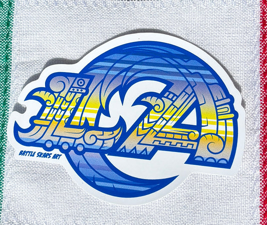 Rams Serape Sticker