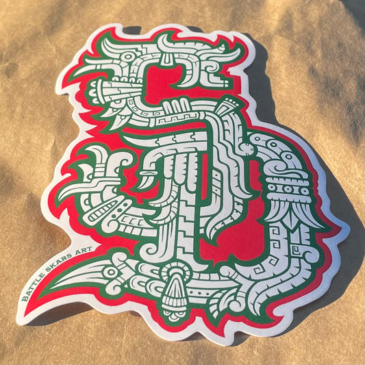 Pegatina Azteca Mexico SD