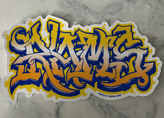 Rams Graffiti Sticker