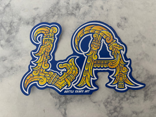 LA (Blue&Yellow) Sticker