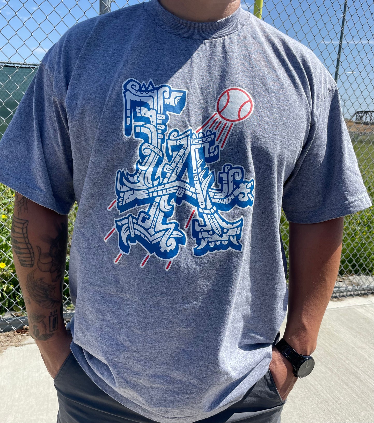 OG Aztec LA Baseball T-shirt