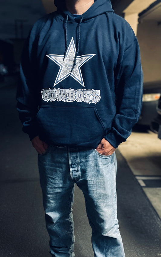 Cowboys Aztec Style Hoodie