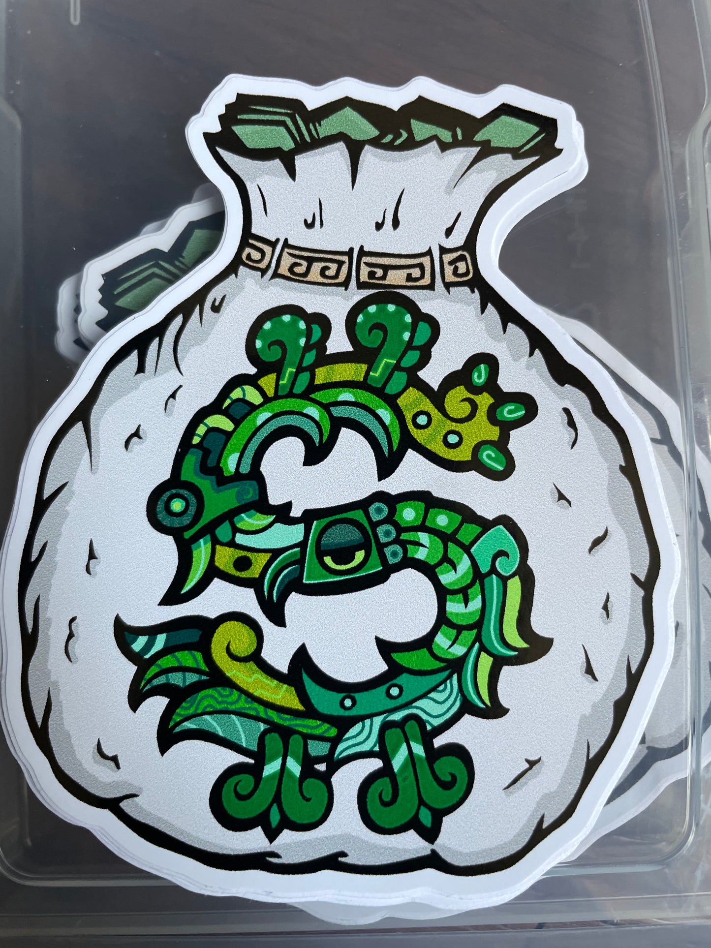 Money Bag Aztec sticker