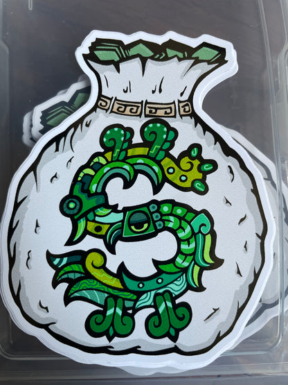Money Bag Aztec sticker