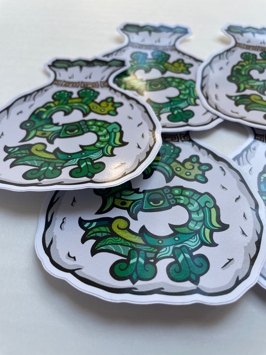 Money Bag Aztec sticker