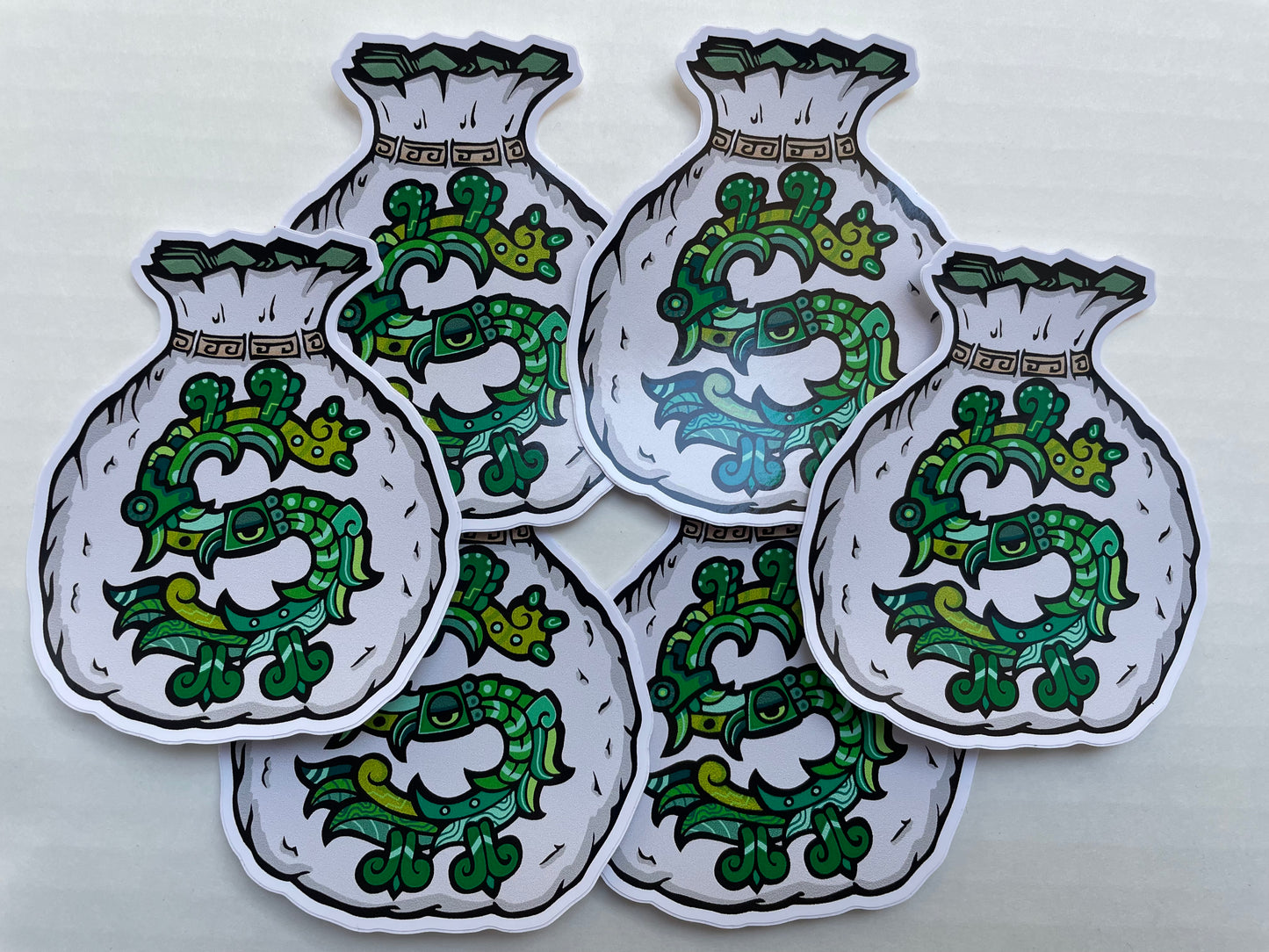 Money Bag Aztec sticker